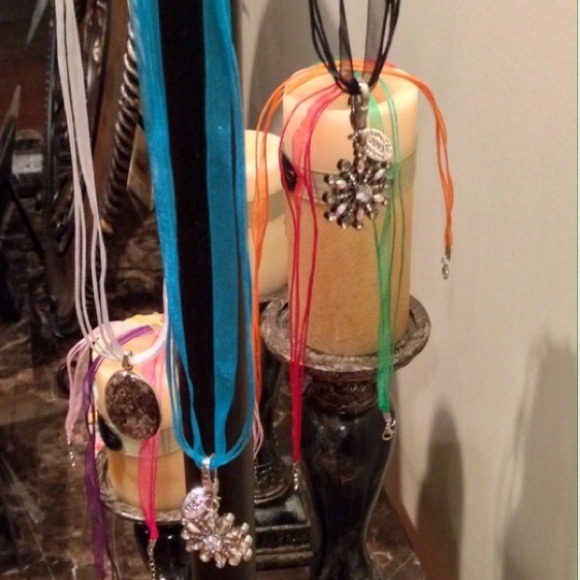 $7 ea/2 for $10. 18" Ribbon with 3 Cord Necklaces - Picture 3 of 3