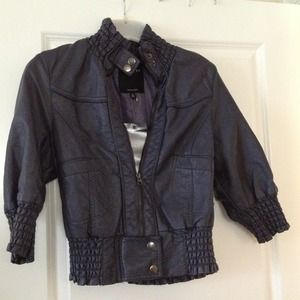 Faux leather jacket