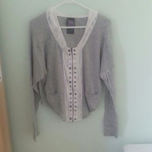 ⬇REDUCED⬇Grey cropped Free People Jacket