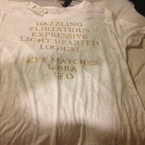 White Gemini Fitted Express Shirt!