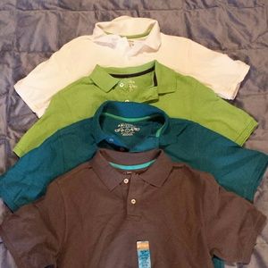 4 boys polo shirt bundle.