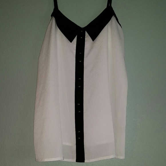 Silky B&W Tuxedo Tank