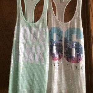 Victoria's Secret Pink Brand bling tank bundle!