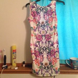 Asps floral printed party dress