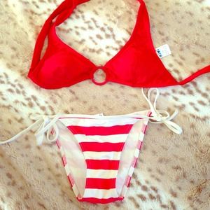 Beautiful red bikini