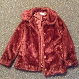 Faux fur jacket size medium from forever 21 NWOT