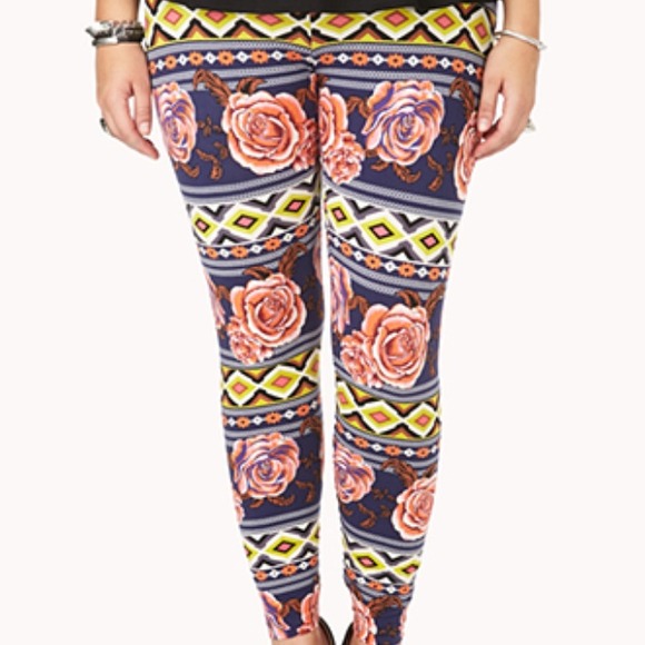Forever21+ Floral Goddess Leggings