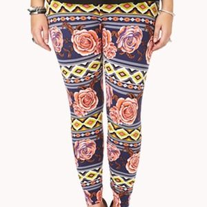 Forever21+ Floral Goddess Leggings