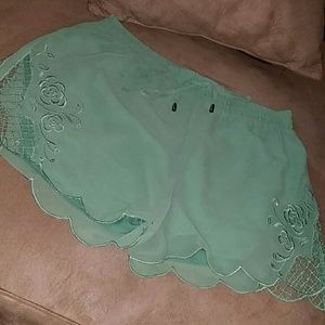 Mint shorts