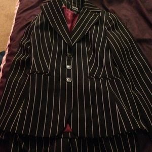 Pin stripe matching suit set