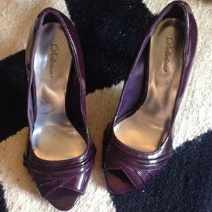 Plum (dark purple) colored heels