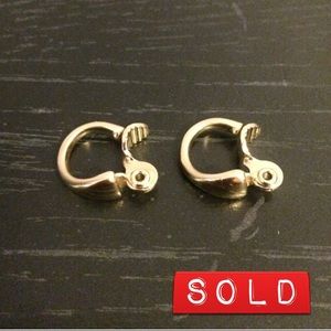 Gold CLIP ON Hoops
