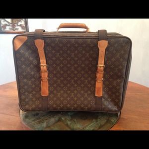 Louis Vuitton Monogrammed Leather Suitcase