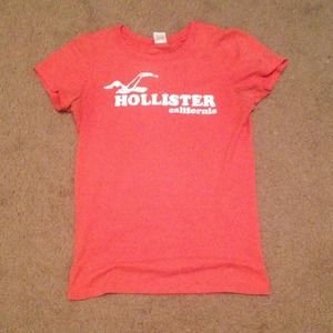 Orange Hollister graphic tee