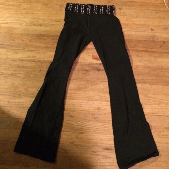 Black slim gym "yoga" pants
