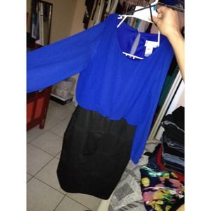 🔴SOLD🔴 Blue and black dress