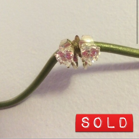 Sterling Silver Cubic Zirconia CLIP ON Earrings