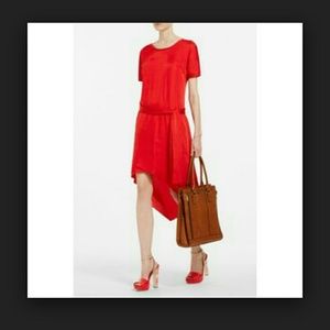 Bcbgmaxazria Red Belted Tshirt