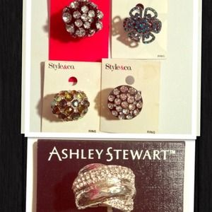 Style & Co. And Ashley Stewart Cocktail Rings