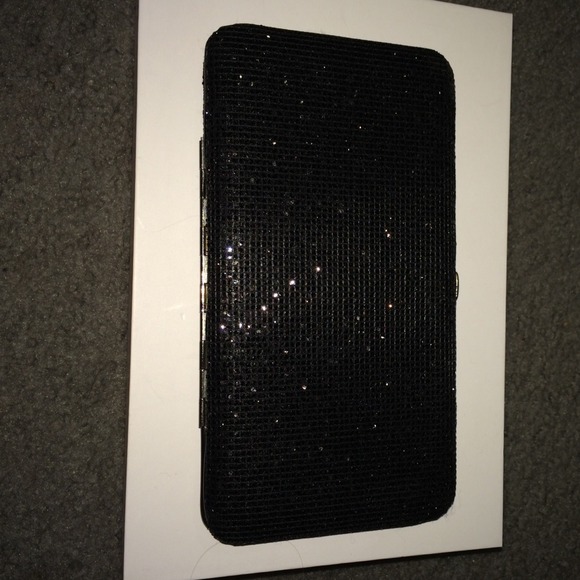 💚Black glitter clutch💚