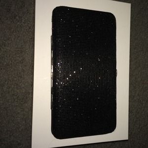 💚Black glitter clutch💚
