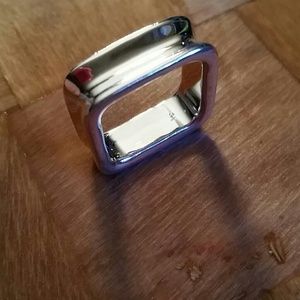 SILVER SQUARE RING