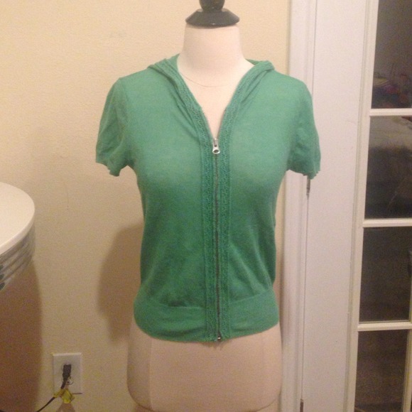 Aeropostale green cardigan