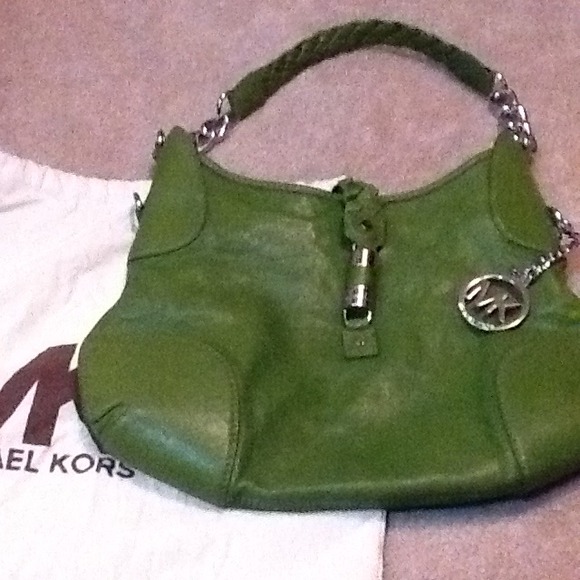 Authentic MK Pea Green Bag