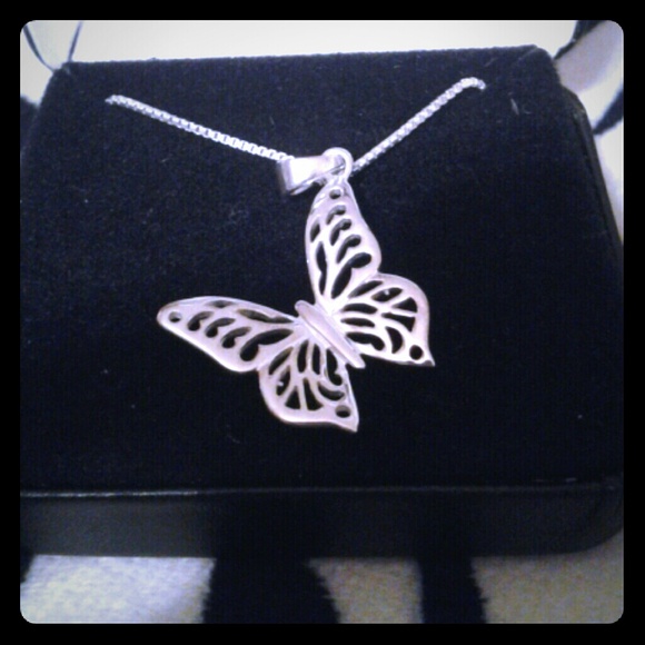 Accessories - .925 sterling silver butterfly necklace