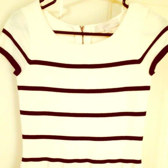 Loft short sleeved peplum top.