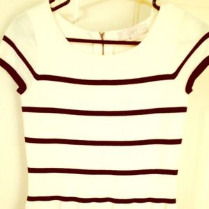 Loft short sleeved peplum top.