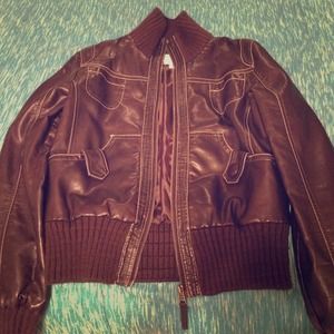 Chocolate brown winter jacket