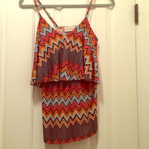 Veronica m. Zig-Zag Top, Size Small