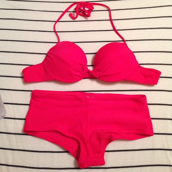 Topshop Other - Red TopShop String Bikini Set sz 4 top, 2 bottom