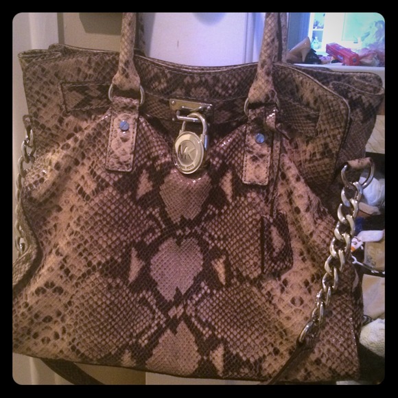 Michael Kors Python Hamilton Large