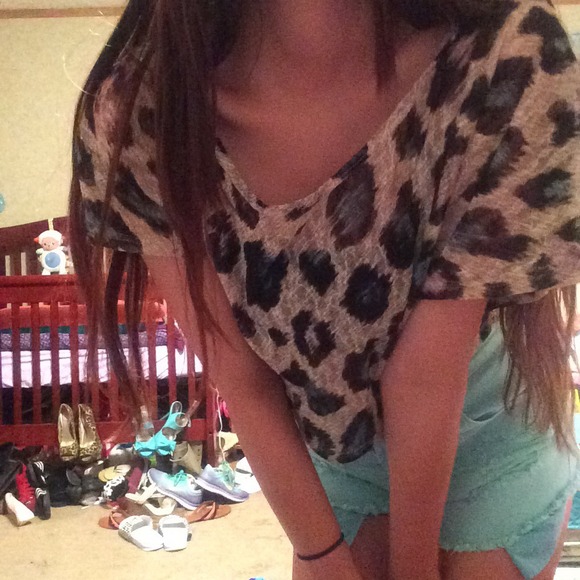 Cheetah crop top