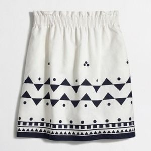 J.Crew Printed A-line Skirt