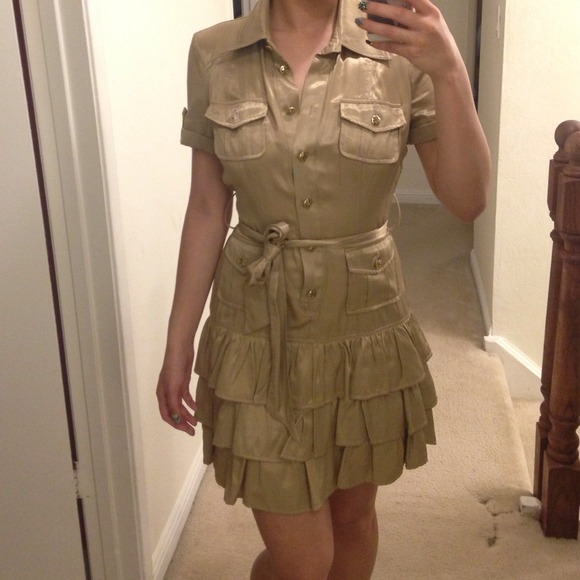Bebe ruffle dress