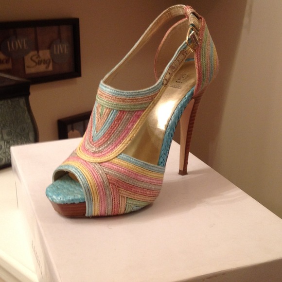 Sold!!!!!!!Bakers Multi Pastel color shoe