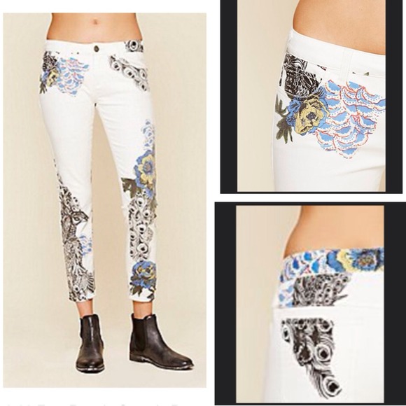 peacocks white jeans