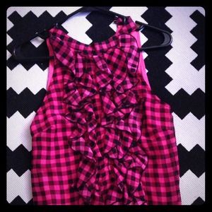 Pink black fun & sophisticated top - NEW