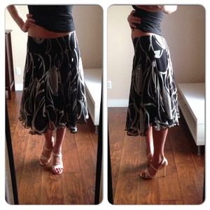 ZARA 100% Silk Skirt