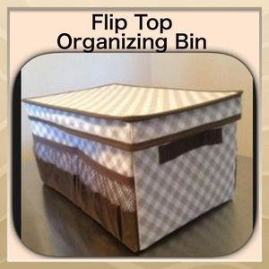 NWT Thirty One Flip Top Organizing Bin