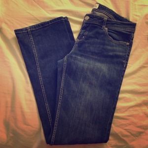 Dark wash great fitting jeans.