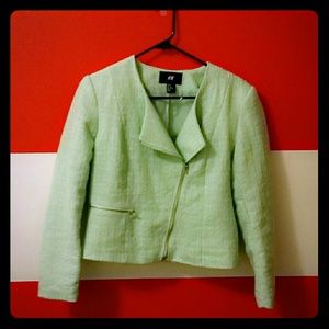 Mint green blazer