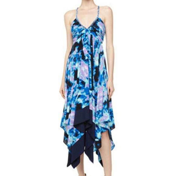 T Bags Strappy Handkerchief-Hem Dress