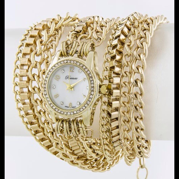 Accessories - Chain Link Wrap Watch