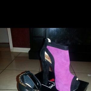 BLACK AND PINK LUICHNY HEELS