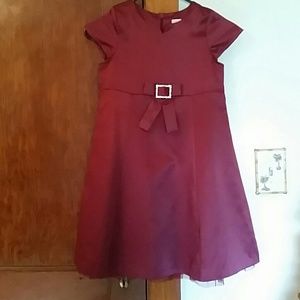 Little Girls size 7 satib dress. Beautiful!