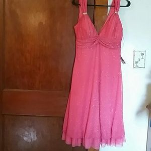 Beautiful Coral sparkly dress
